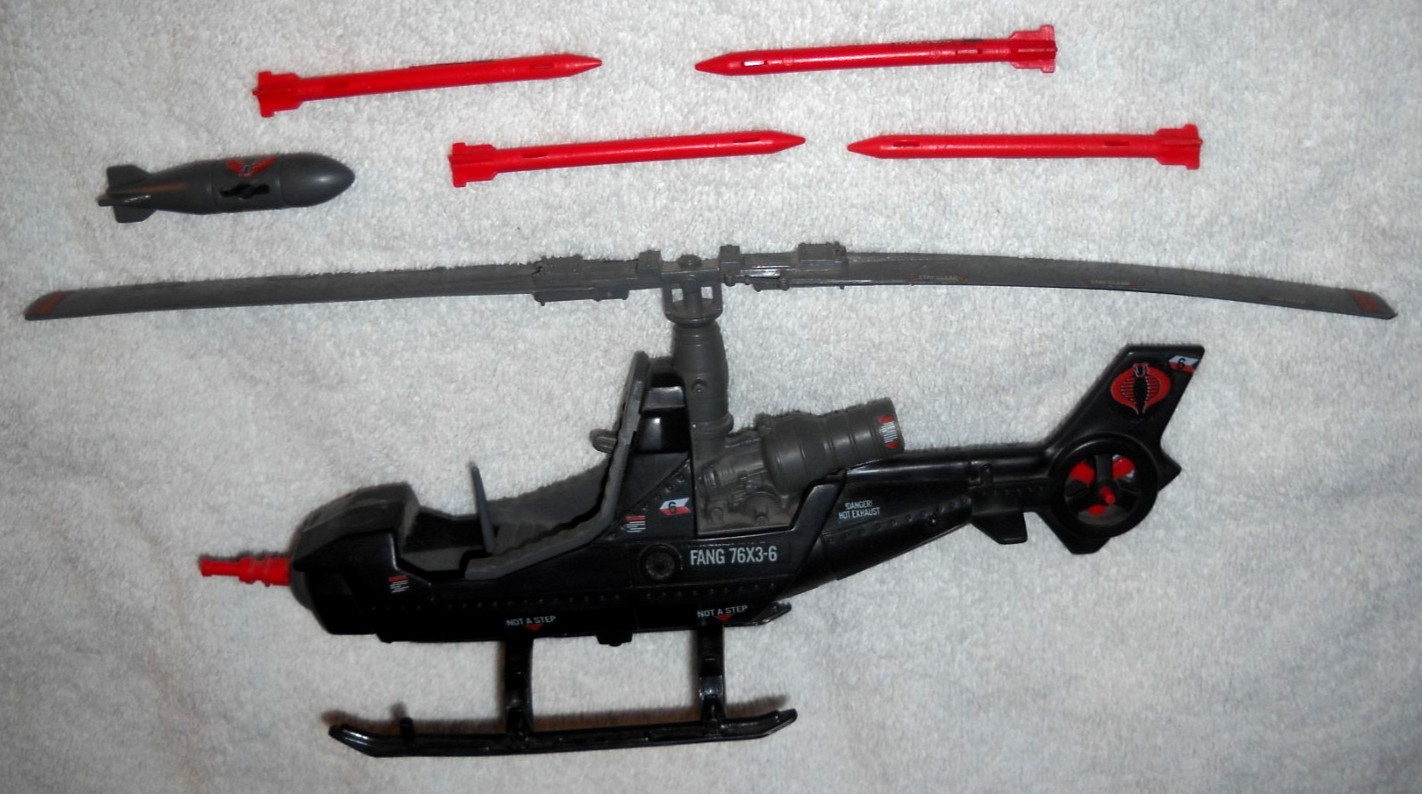 1983 GI Joe – Cobra FANG (F.A.N.G.) – INCOMPLETE (NO engine cage)