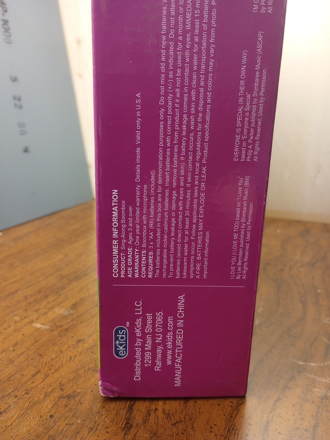 New Barney Sing Along Mattel Boombox Kids Karaoke Batteries Included Ages 3 +