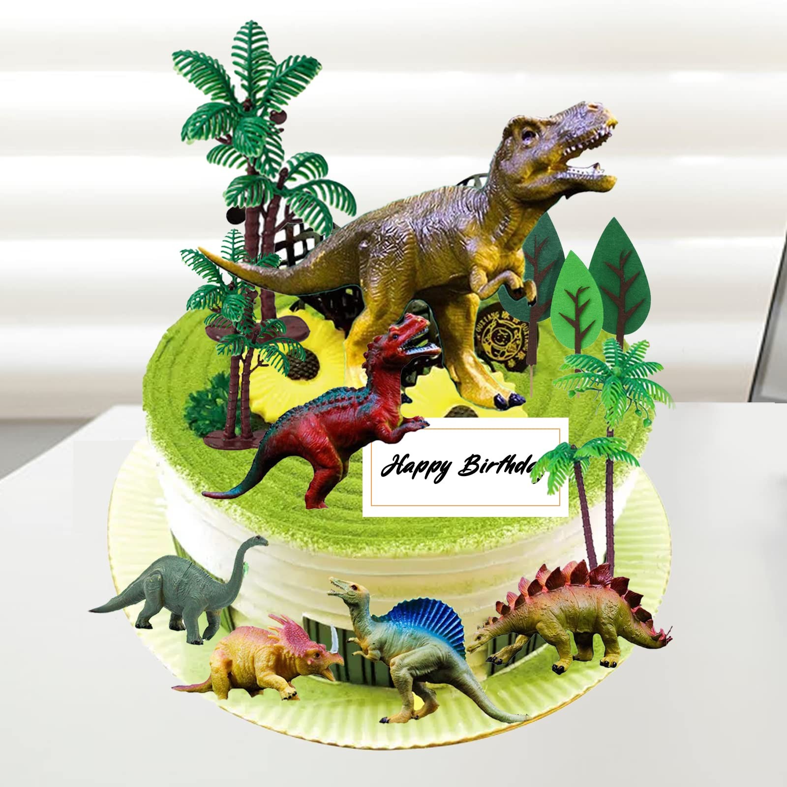 12x Juguetes de figuras de dinosaurios para niños pequeños, 6-7 pulgadas