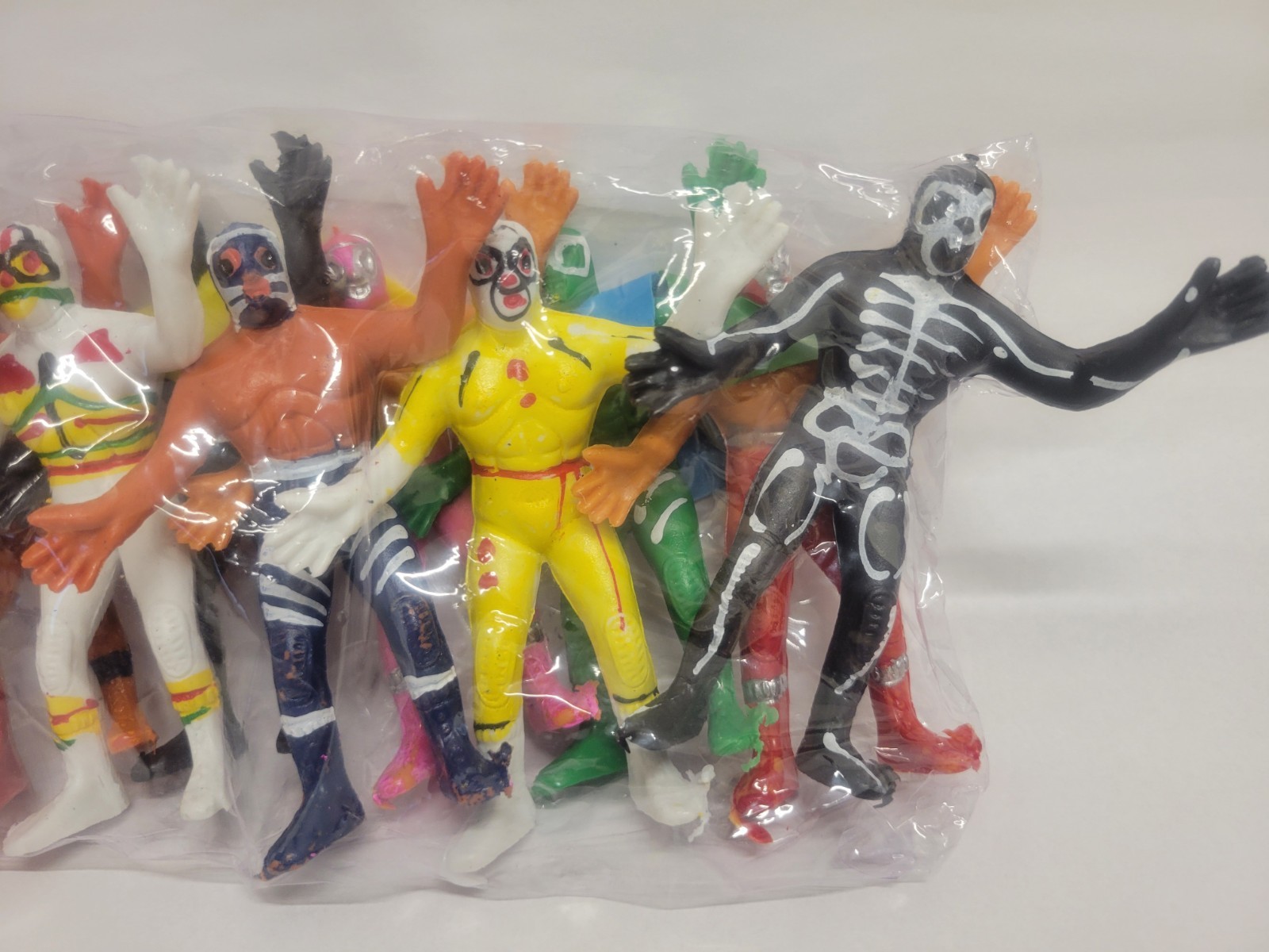 LUCHA LIBRE SET 12 Pack 3″- 3.5” Action Figures Mexican Wrestlers Luchadores