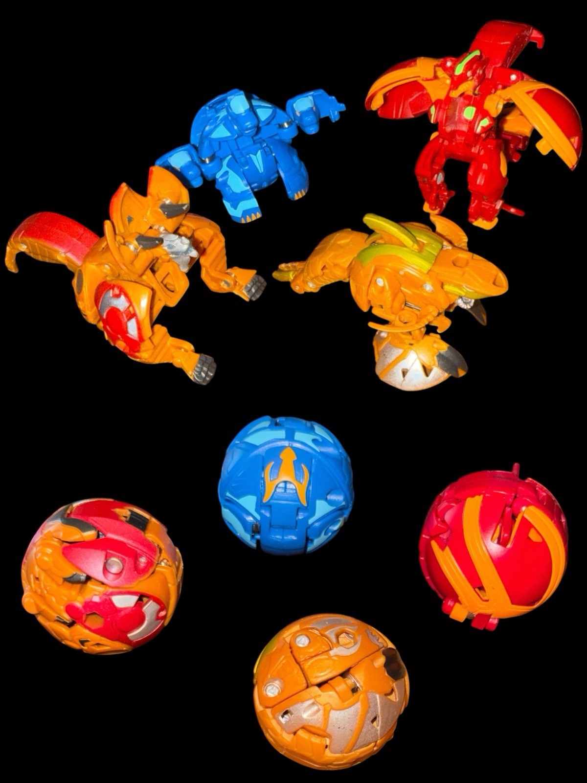 Bakugan Lot (48) + Cards + Carrying Case + Pin