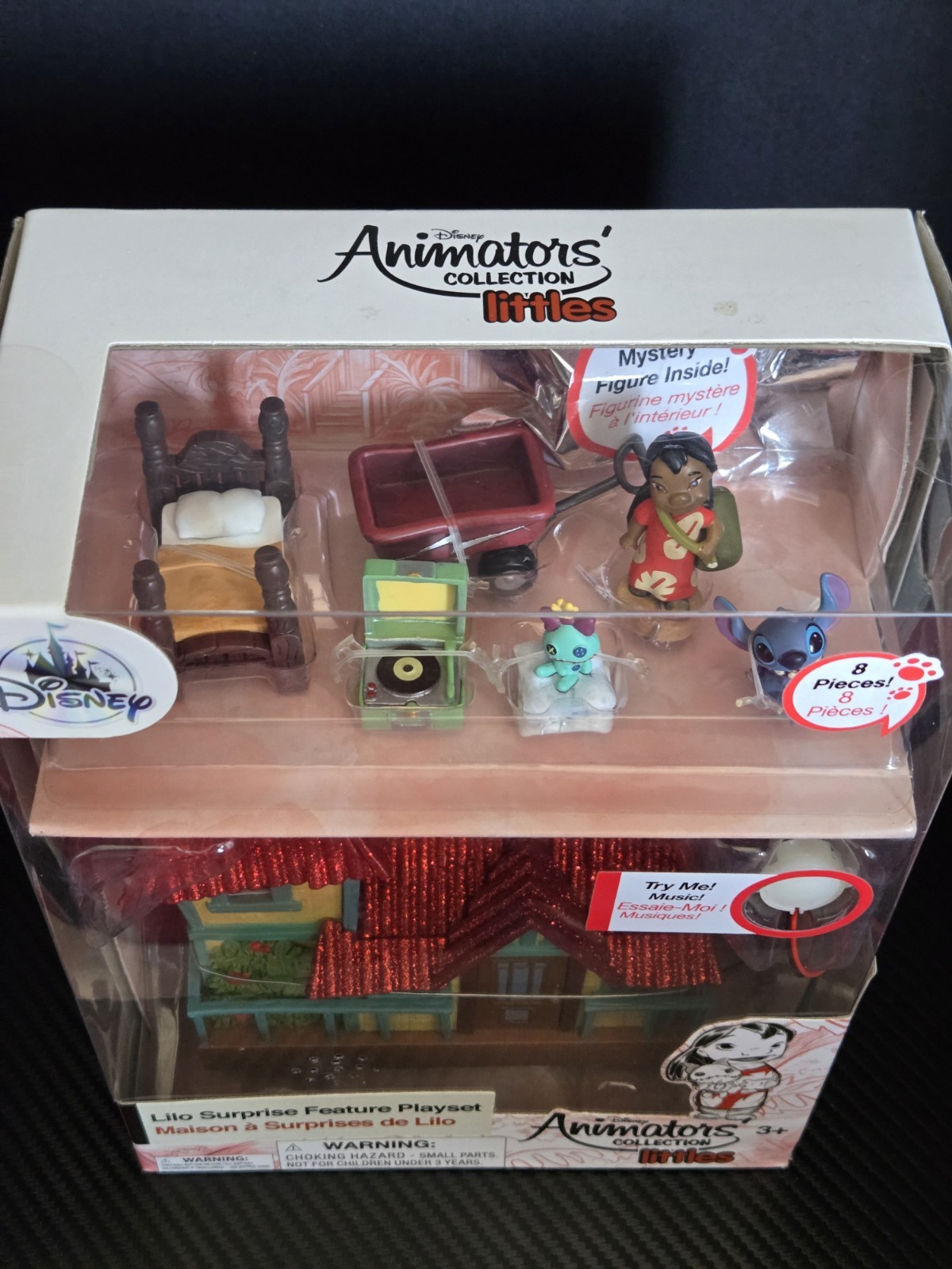LILO & Stitch Disney Animators Collection Littles LIGHT UP House Playset IN BOX