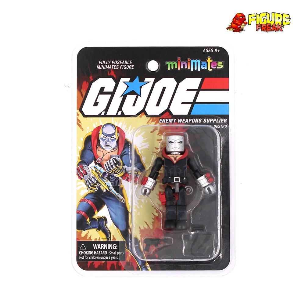 GI Joe Minimates Series 2 Enemy Weapons Supplier Destro (Sealed Card)