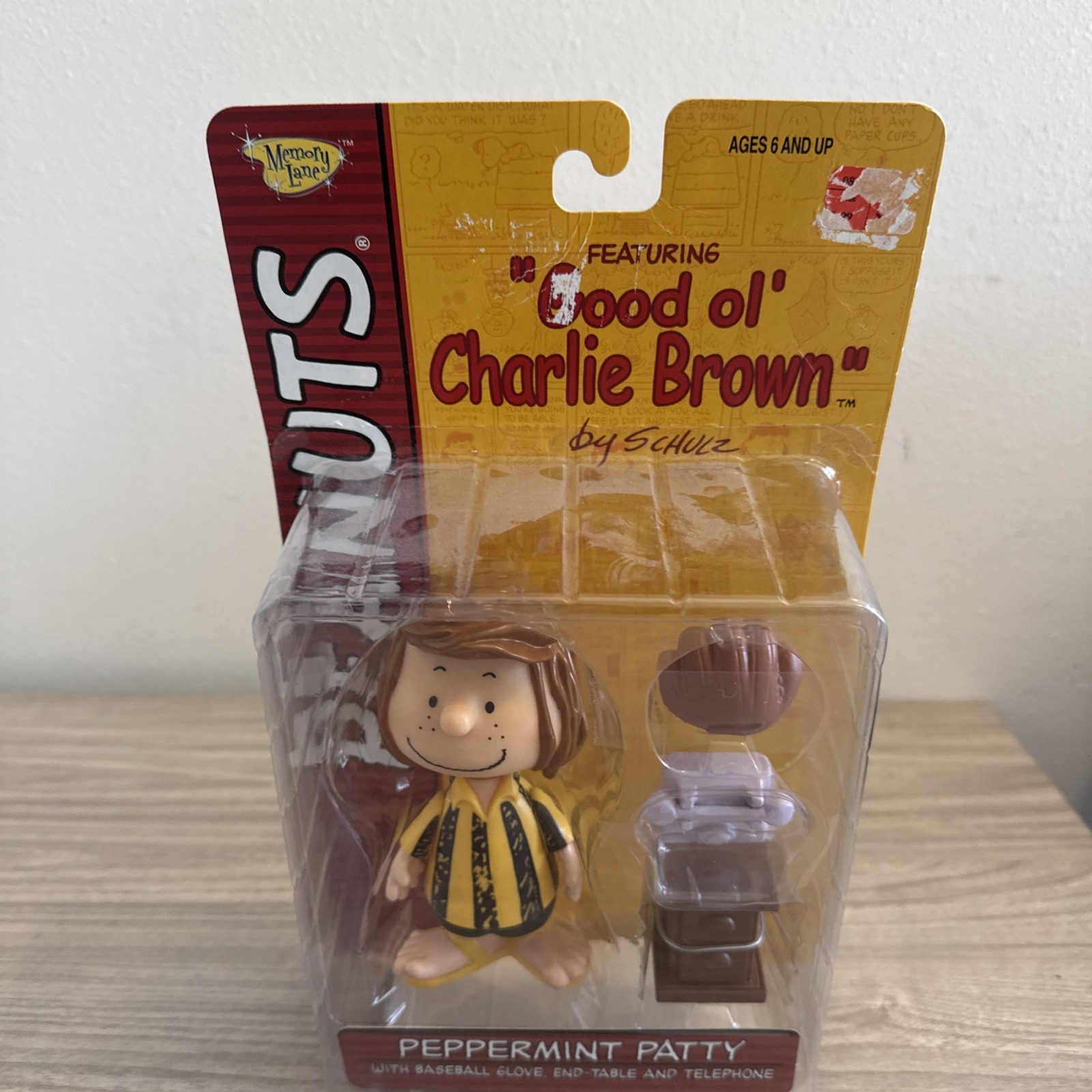 Memory Lane Charlie Brown Peppermint Patty Action Figure Smile Variant NIP