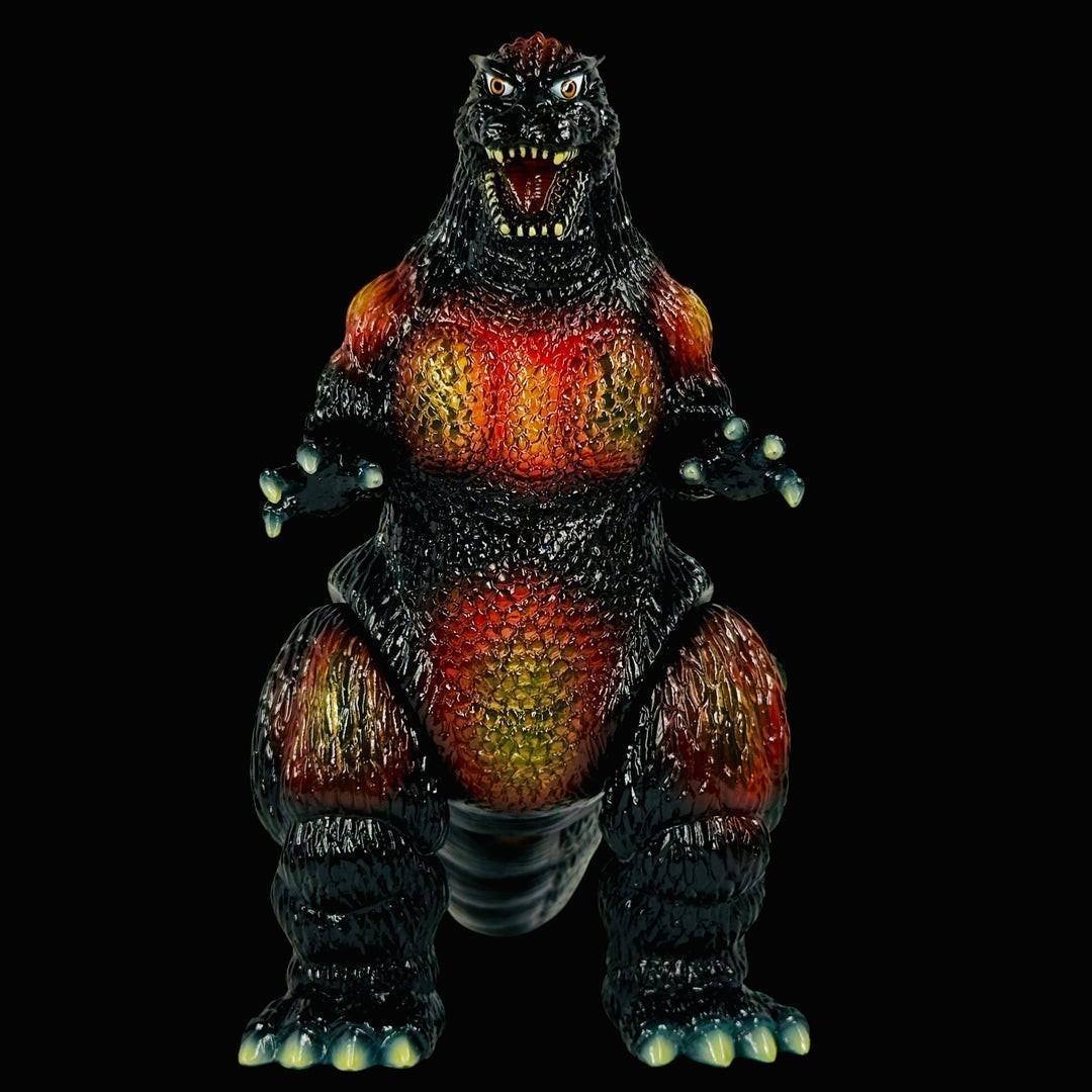 6.75″ 1995 BURNING GODZILLA Sofubi by ONEUP Soft Vinyl SofVi Made In Japan Toho
