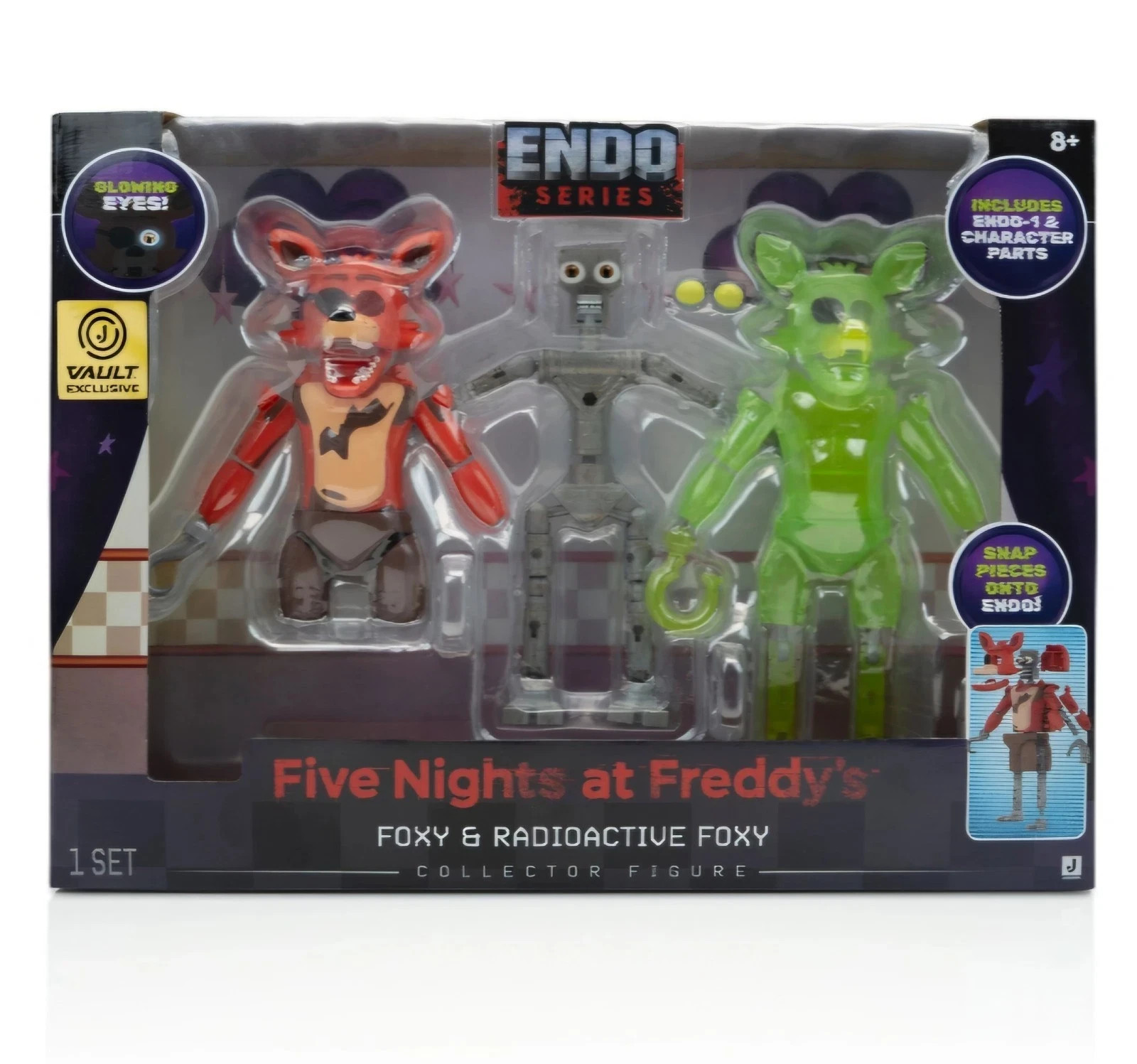 ?(IN HAND!) Five Nights at Freddy’s Endo-01 (Classic Foxy and Radioactive Foxy)