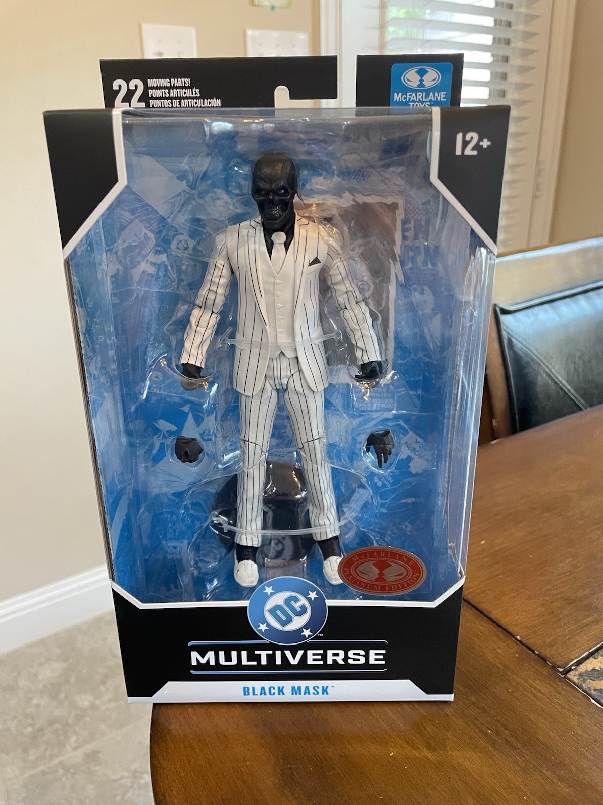MCFARLANE TOYS DC MULTIVERSE BLACK MASK (DC CLASSIC) – RED PLATINUM CHASE – NEW