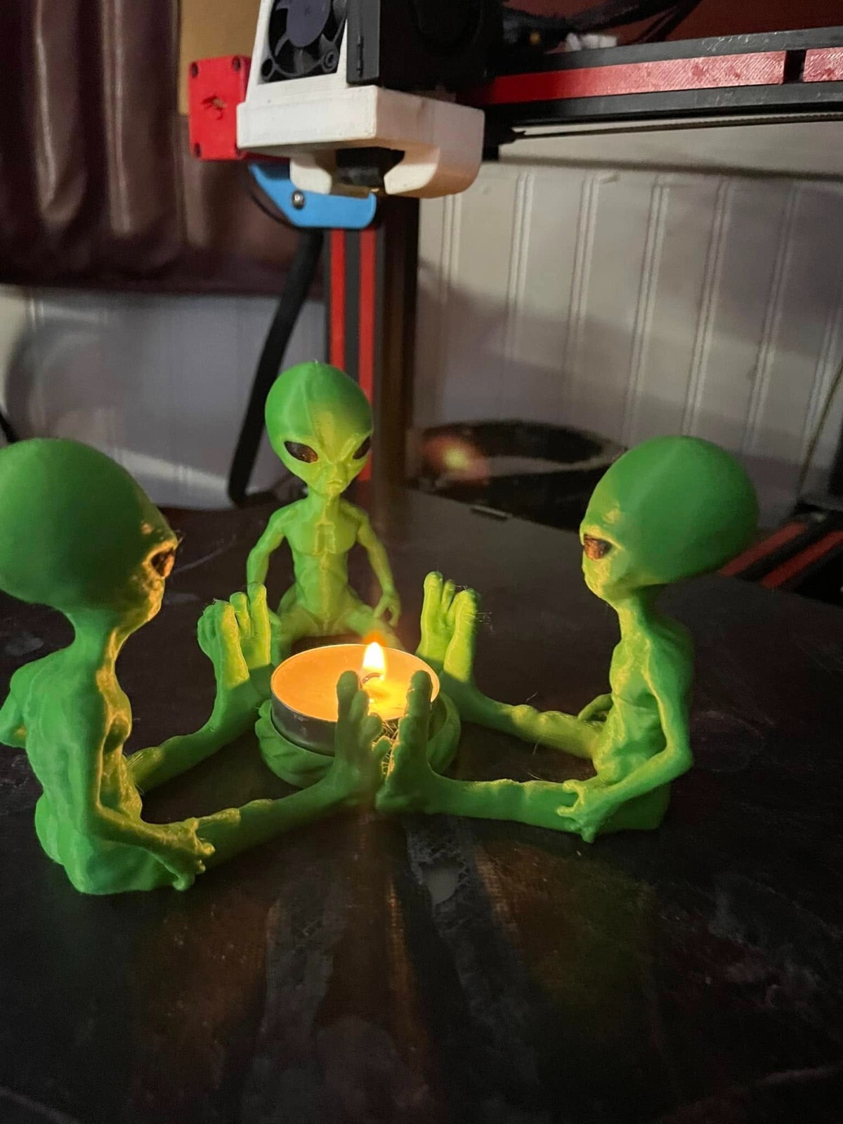 Alien Action Figure-Tea Candle Holder