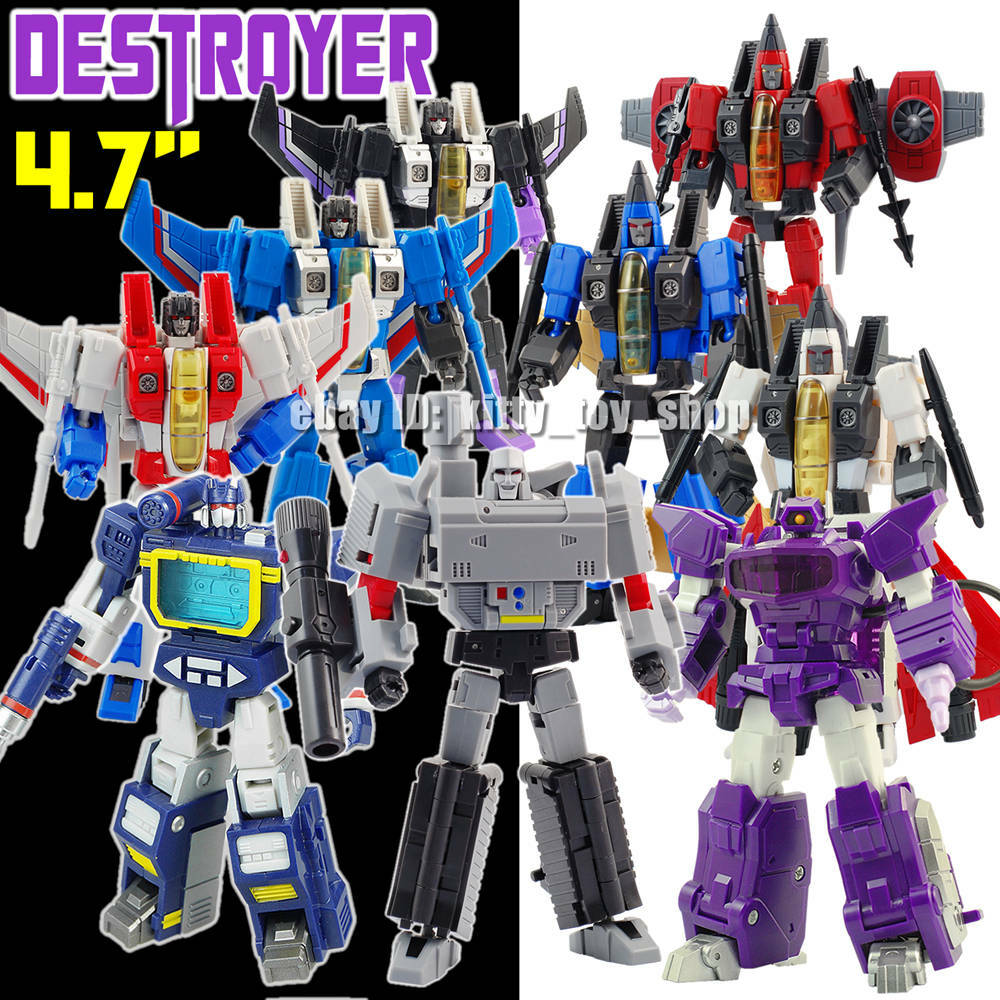 Kids Toy Pocket Size Small Scale MFT Robot Destruction Fighters Model Figures