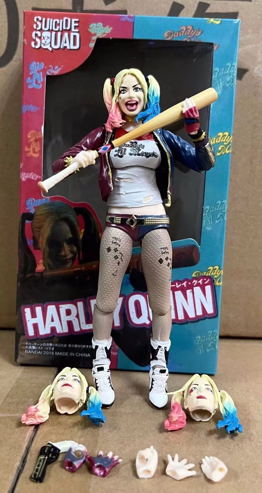Suicide Squad Harley Quinn SHF Action Figure Joker PVC Model With Box Toy Gift
