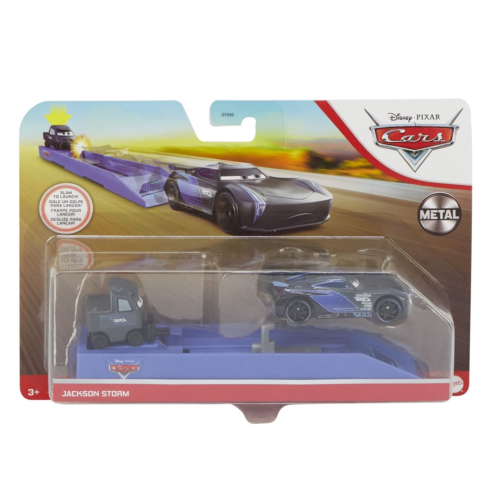 Disney Pixar Cars Launcher + Diecast Jackson Storm Toy Vehicle for Children Aged