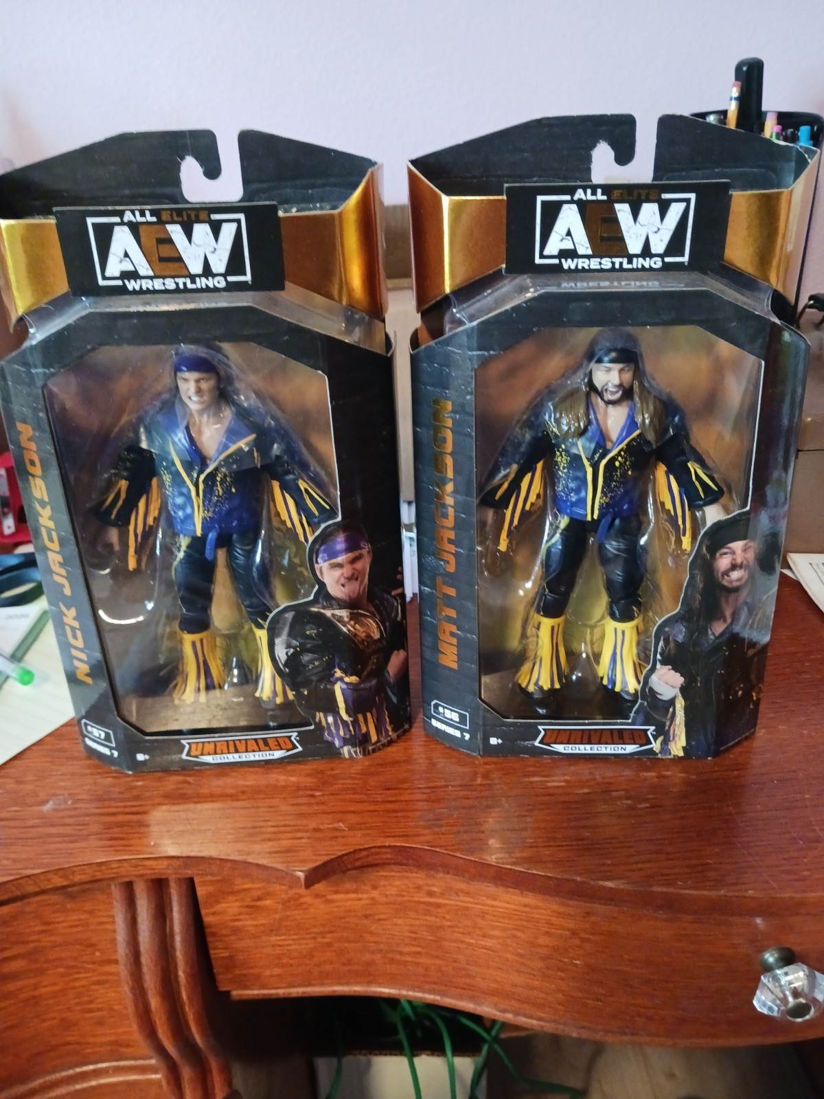 AEW unrivaled Series 7 Set Of 2 Young Bucks Matt And Nick Jackson