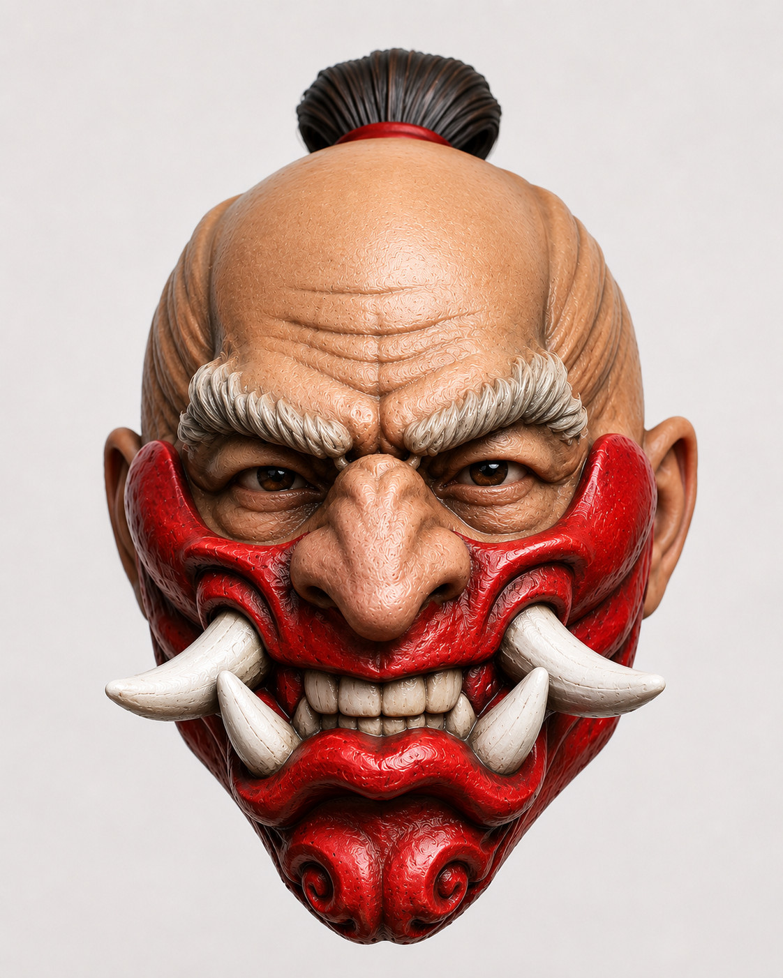 Mythic Legions Hanbō Warrior Mask Head 1:12 Custom Resin 3d Print