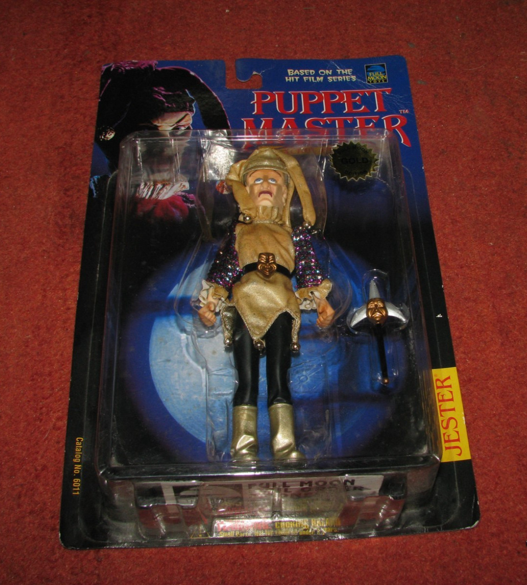 Lot (4) PUPPET MASTER (GOLD) Jester, Pinhead, Leech Woman, Totem FULL MOON TOYS