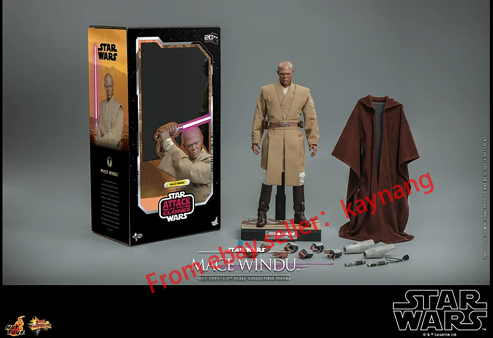 Hot Toys MMS681 Star Wars 1/6 Scale Mace Windu Action Figure Model