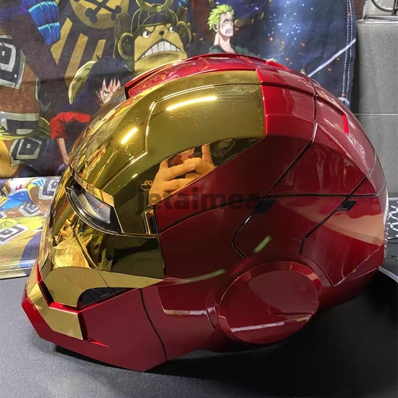 US! Iron Man Gold Mask Christmas AUTOKING MK5 1:1 Helmet Wearable Voice-control