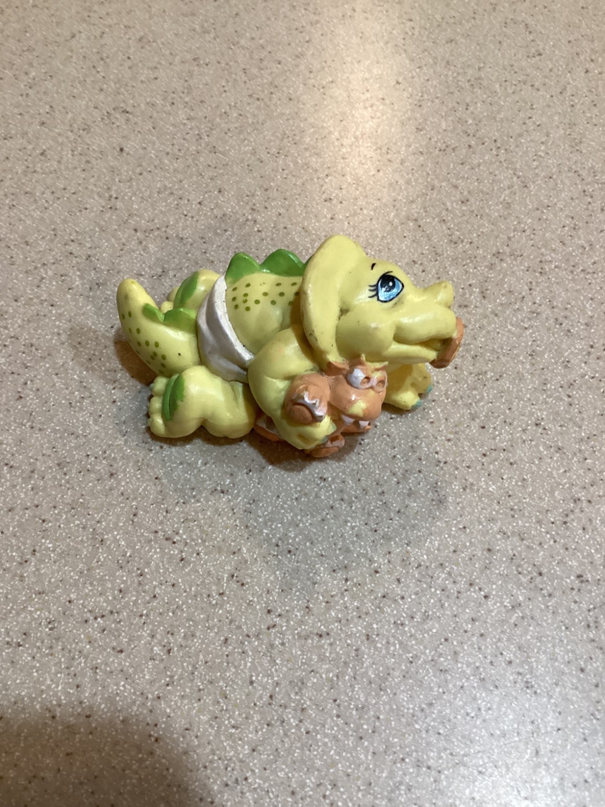 Magic Diaper Baby Dino Toy 1992 Galoob Plastic Yellow