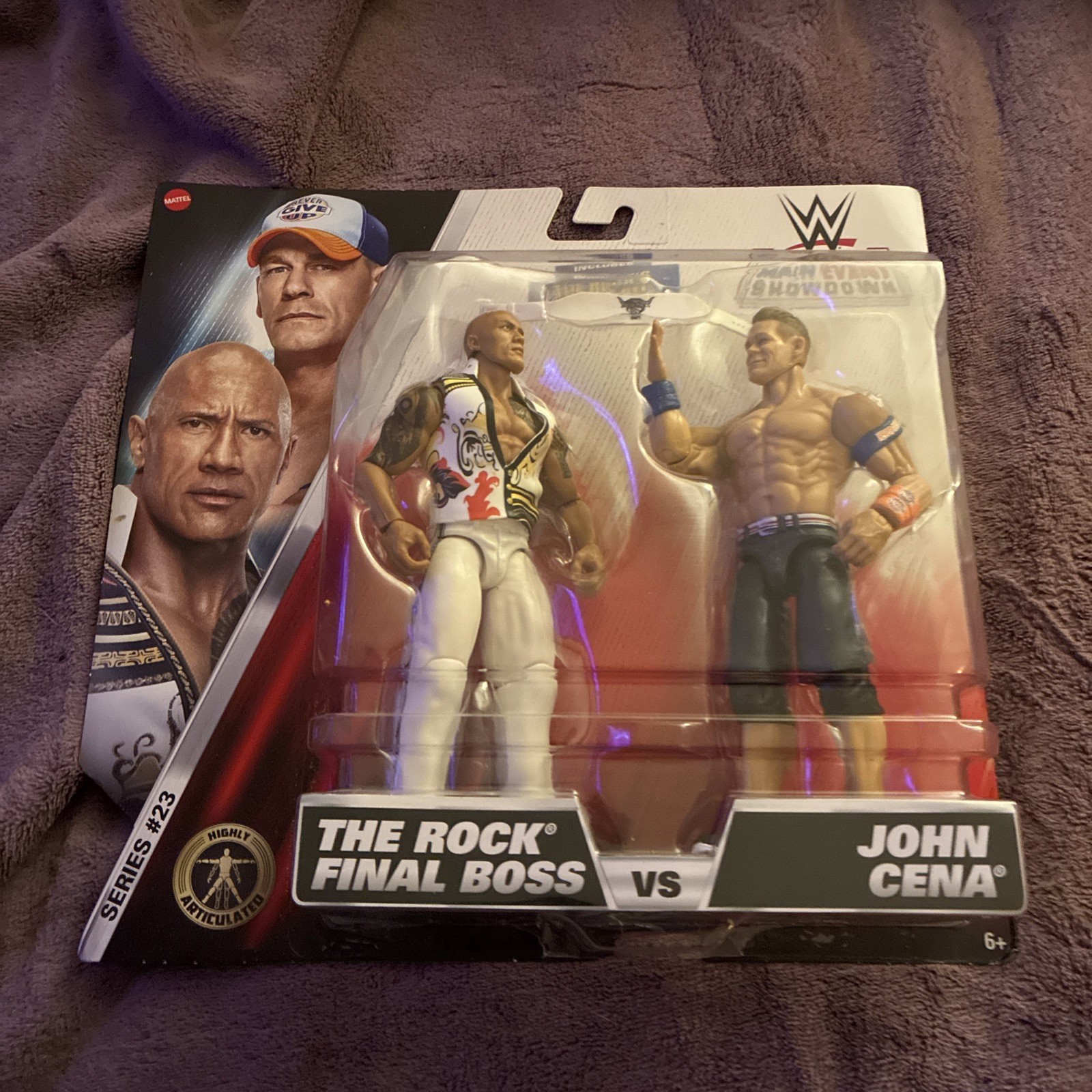 WWE Mattel Main Event Showdown Series 23 John Cena vs. The Rock Final Boss