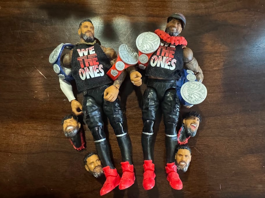 WWE WWF Mattel Ultimate Usos Ringside Exclusive 2 pack Jimmy Jey