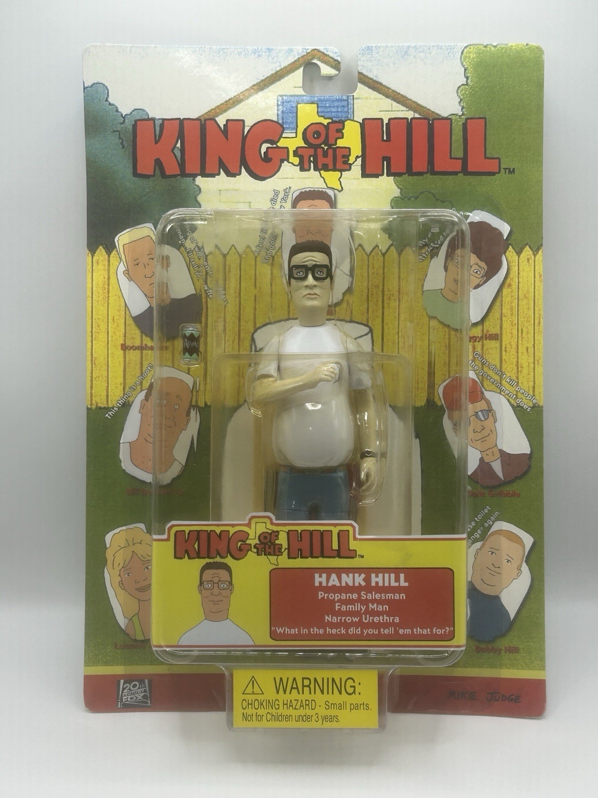 King of the Hill Hank Hill Action Figure Toycom 2002 New Sealed Vintage TV