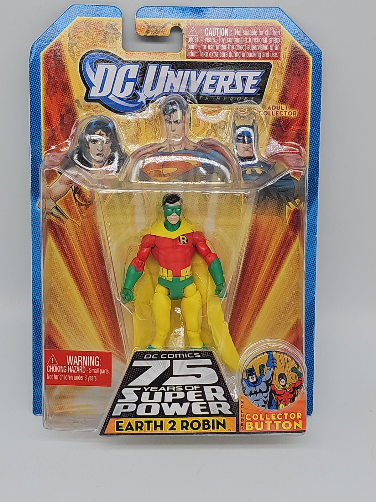 DC Universe 75 Years Infinite Heroes Earth 2 Robin 4″ Action Figure New Sealed
