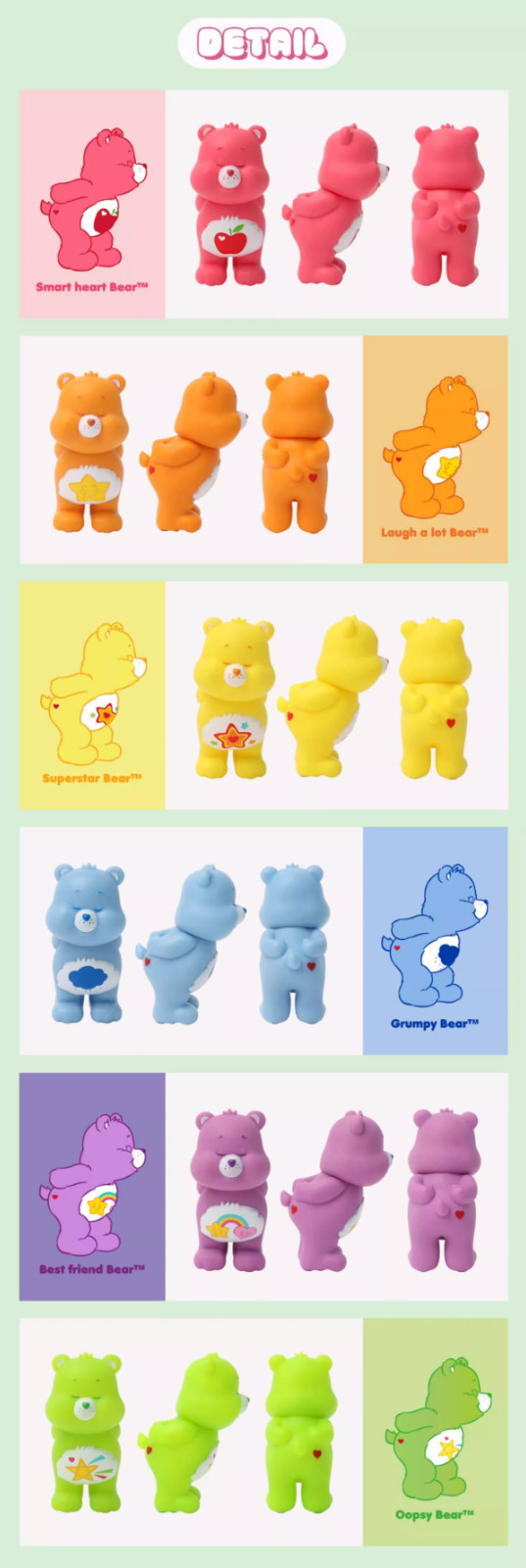 ? Cloudco Entertainment x Care Bears Ver.4 Full Set of 6
