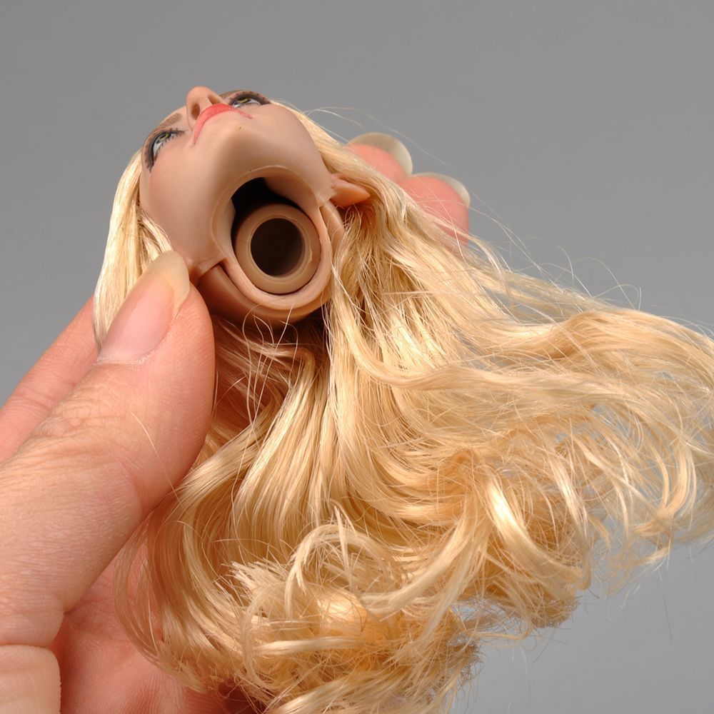 1/6 TBLeague Large Bust Suntan Seamless Body Blonde Hair Female Head Figure Toy
