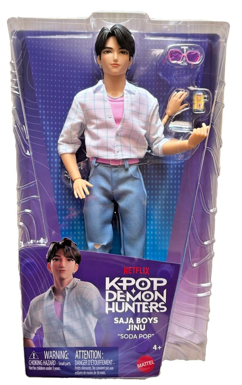 Kpop Demon Hunters SAJA BOYS JINU “SODA POP” Fashion Doll NEW JRN38