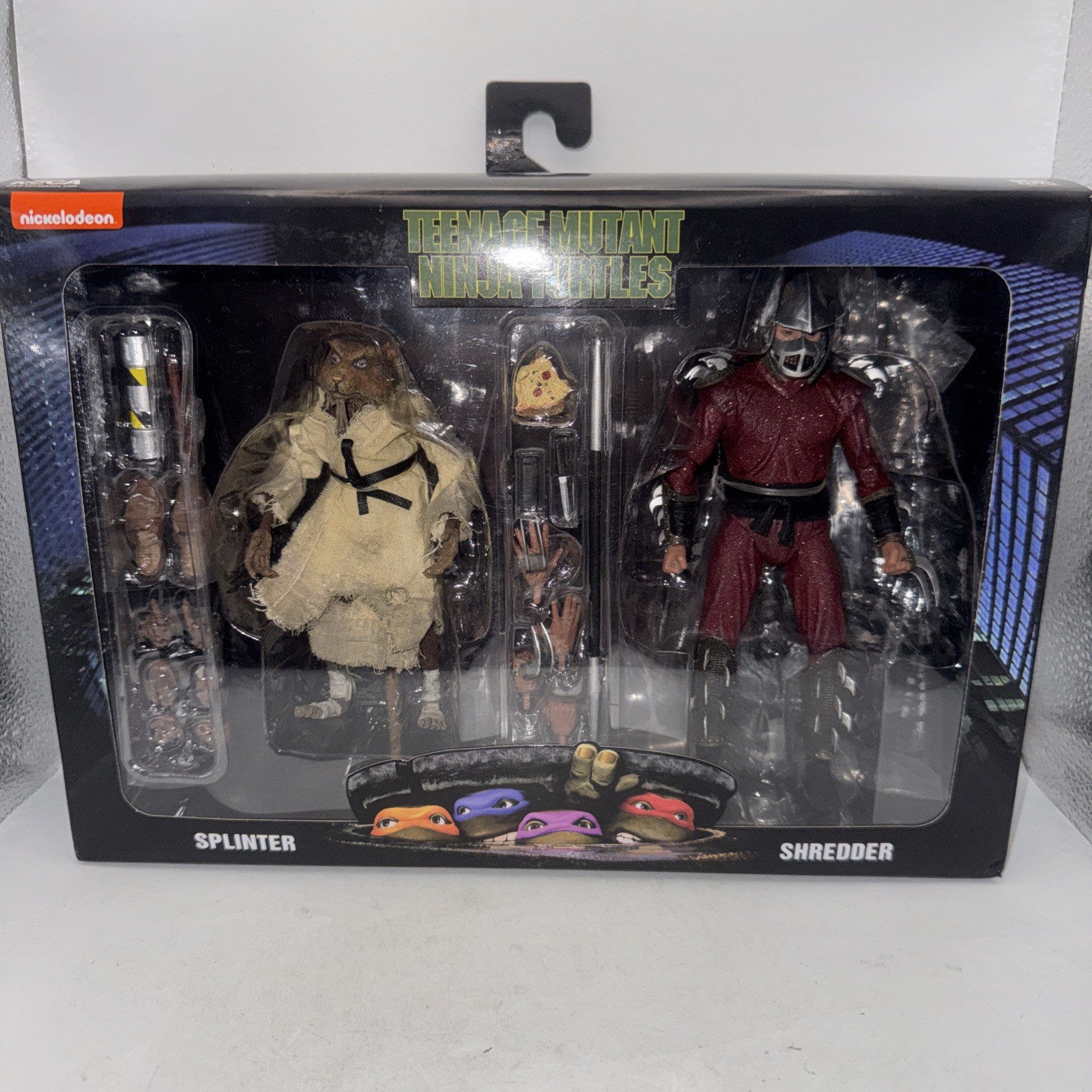 NECA TMNT 1990 Movie Splinter & Shredder 7″ Action Figure 2-Pack – New In Box