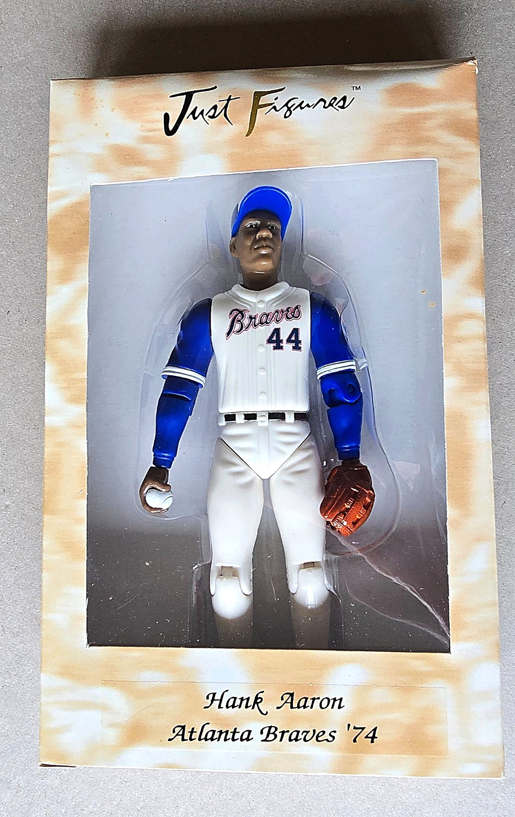 HANK AARON 1999 JUST FIGURES ’74 ATLANTA BRAVES ACTION FIGURE NEW