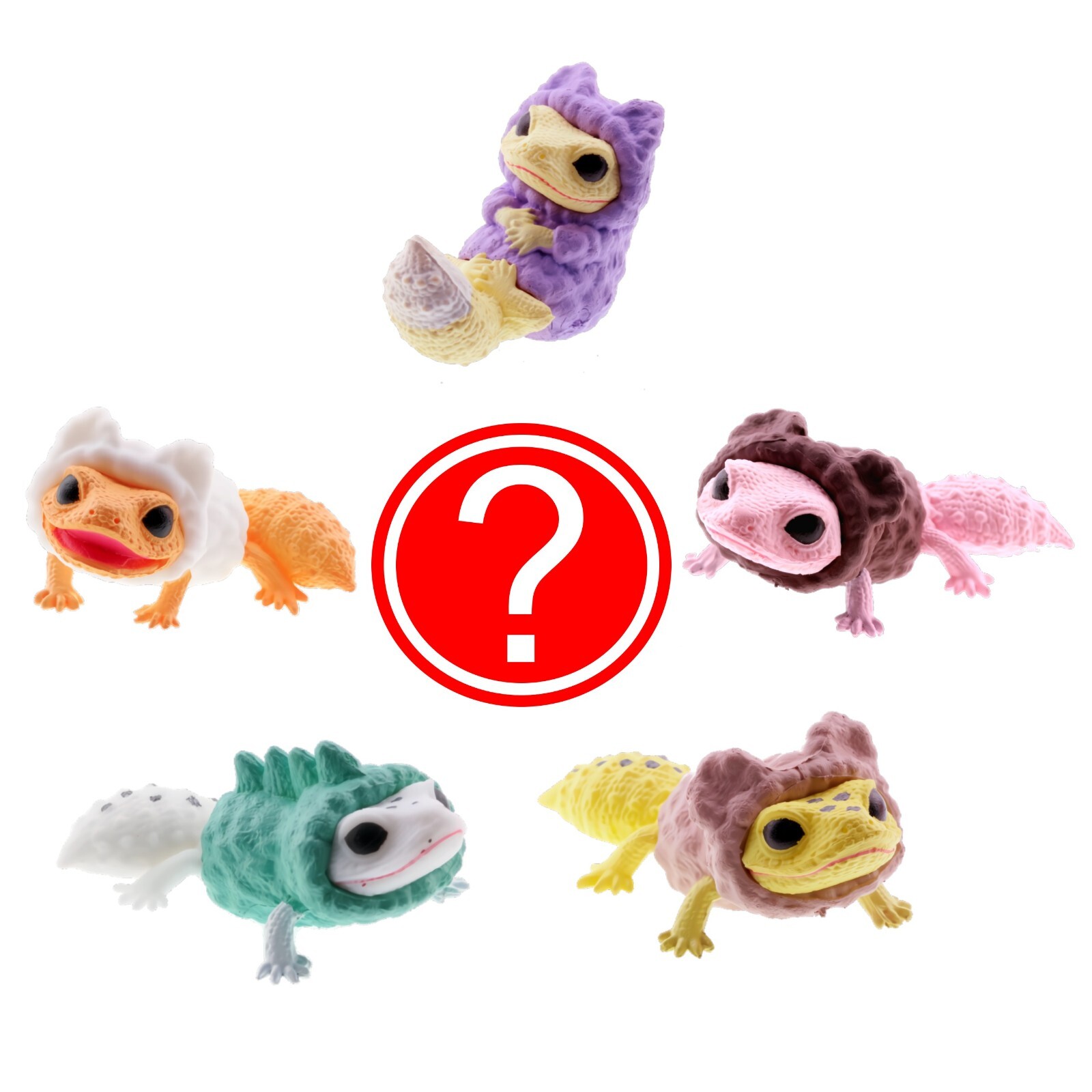 Cute Blind Box Leopard Lizard Pajamas Mini Figure 1 Random Capsule Toy Japan