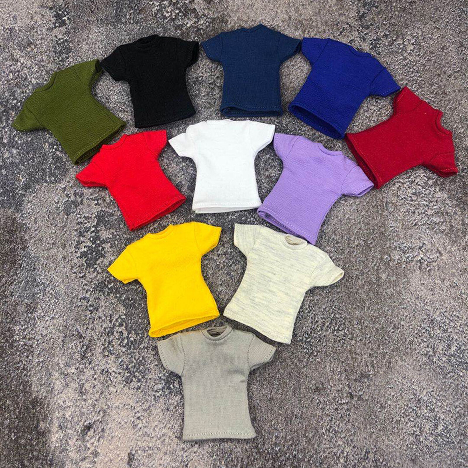 1/12 Short Sleeve T-shirt Tops Clothes Fit 6inch HT Male Action Figure Model Toy