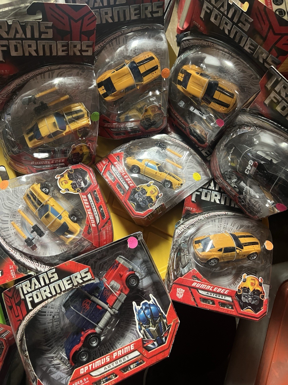 Hasbro Transformers movie action figures Recon Barricade Bumble Bee Optimus