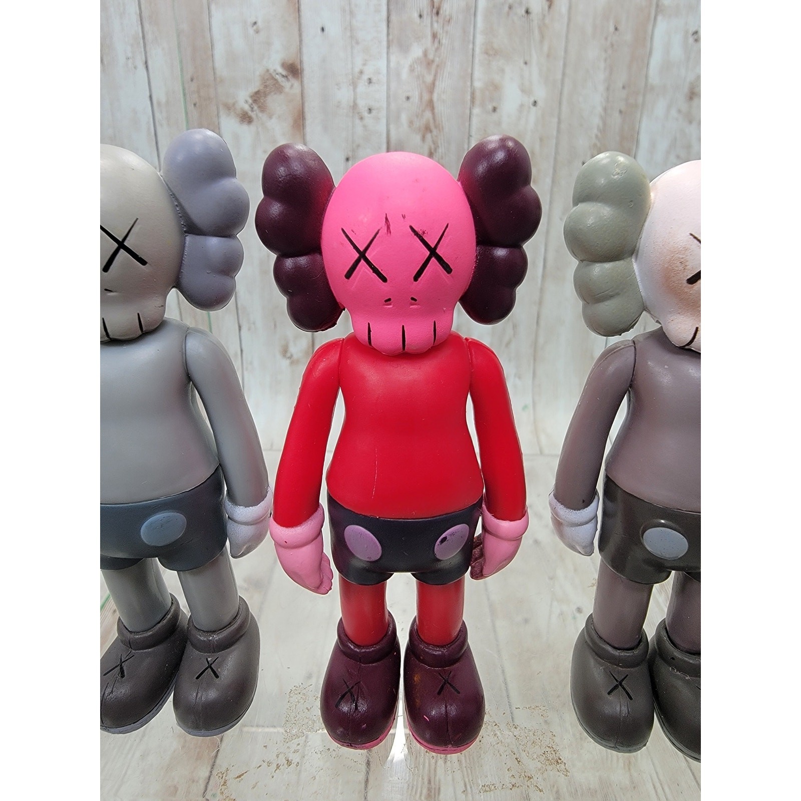 Kaws Inspired Vinyl Mini Figures 4 inches tall Set of 3