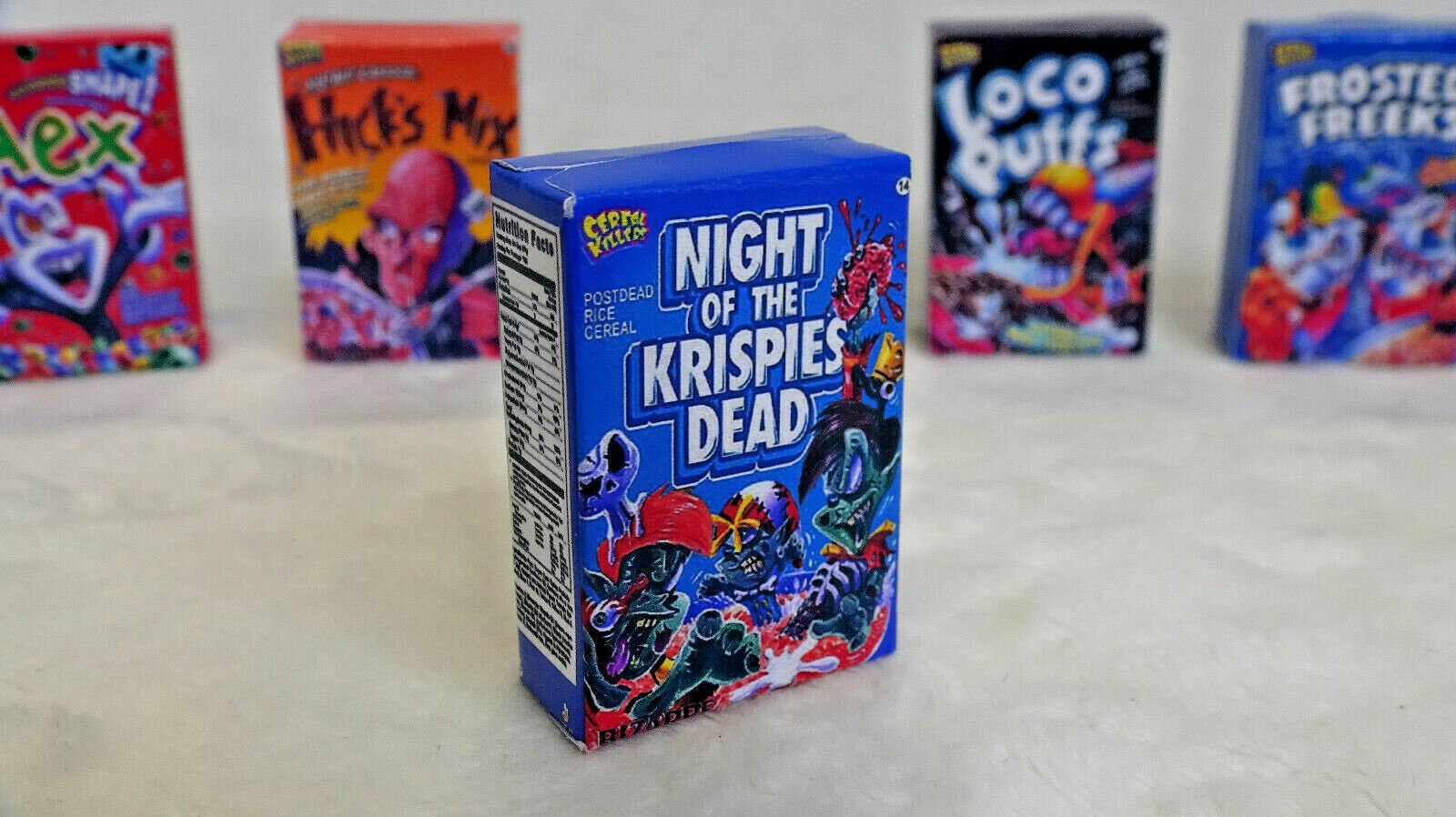 CUSTOM ACTION FIGURE CEREAL BOXES PARODY KELLOGGS CUSTOM WACKY PACKAGES LOT 2