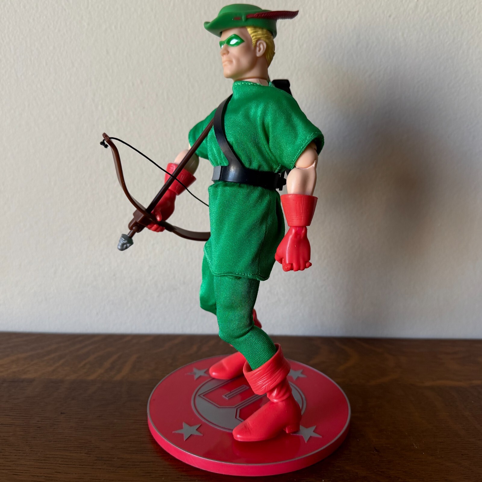 DC SUPERHEROES GREEN ARROW 9″ SILVER AGE COMICS ACTION FIGURE OLIVER QUEEN Rare