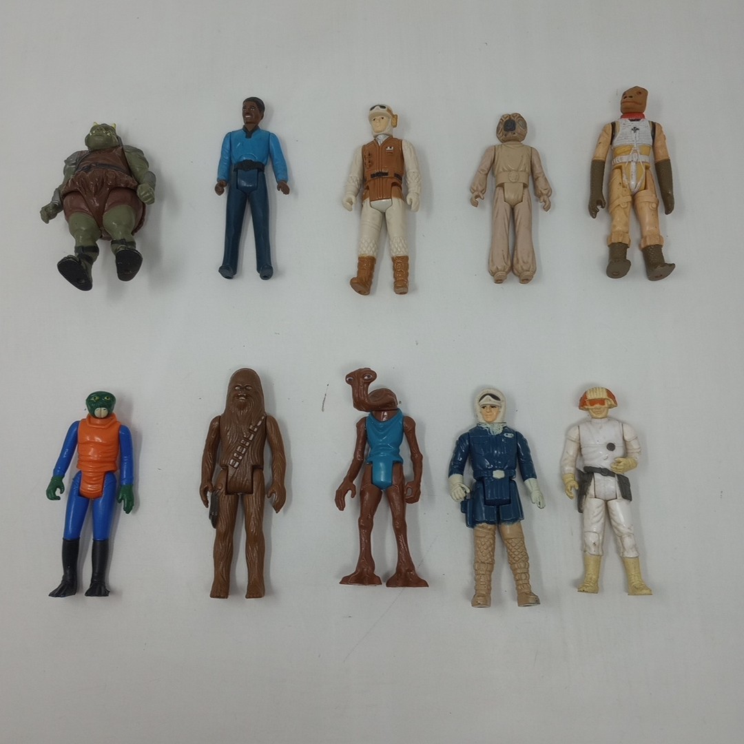 Lot Of 10 Vintage Kenner Star Wars Action Figures Lando, Han, Chewbacca, & More