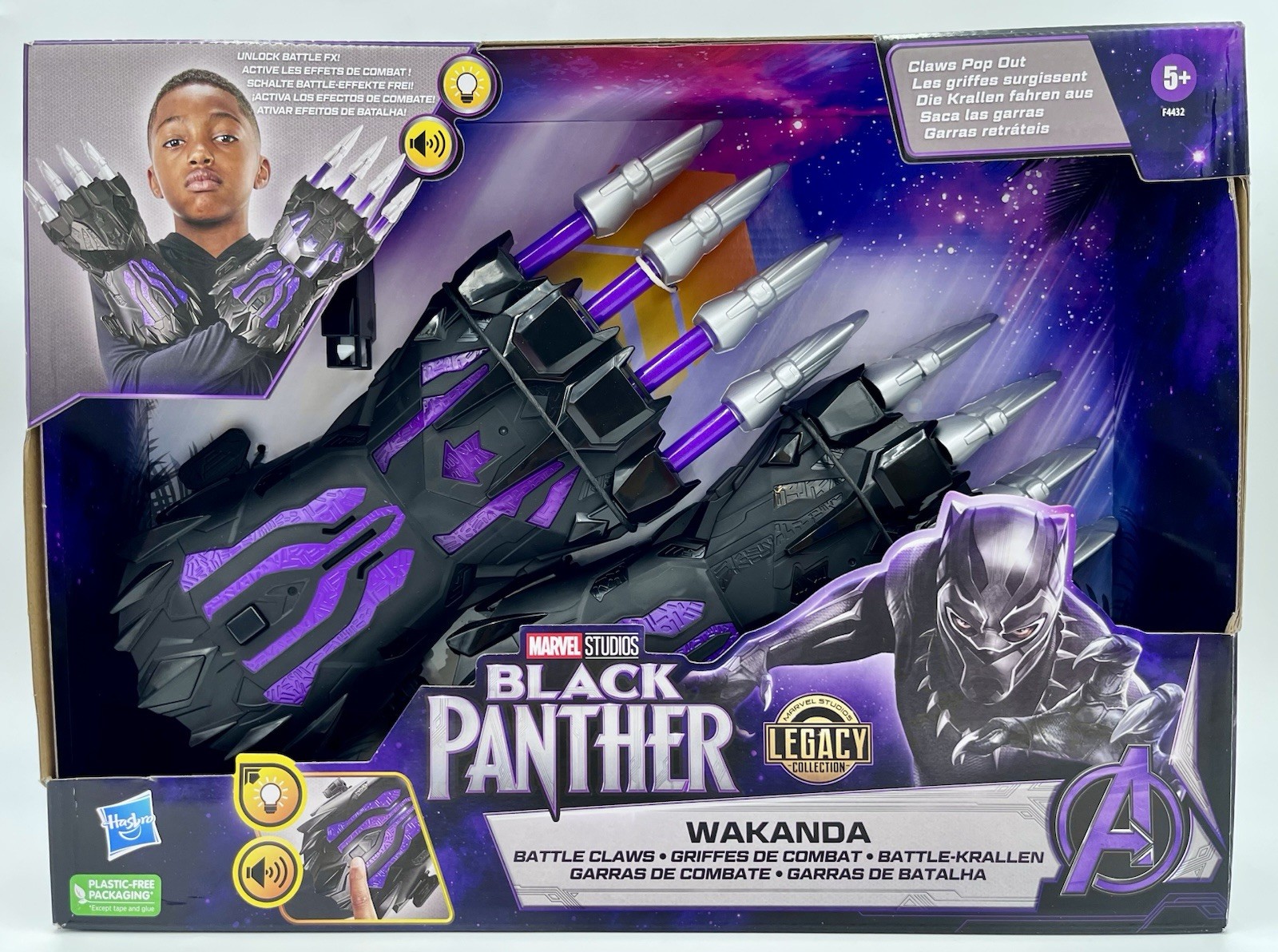 Marvel Studios Black Panther Legacy Collection Wakanda Light-Up Battle FX Claws