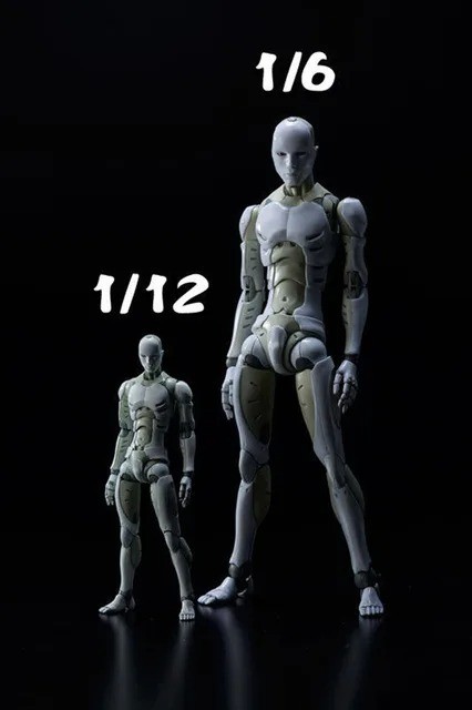 Soldier Action Figures Robot Synthetic Human 12 inch Male Body Scale Model