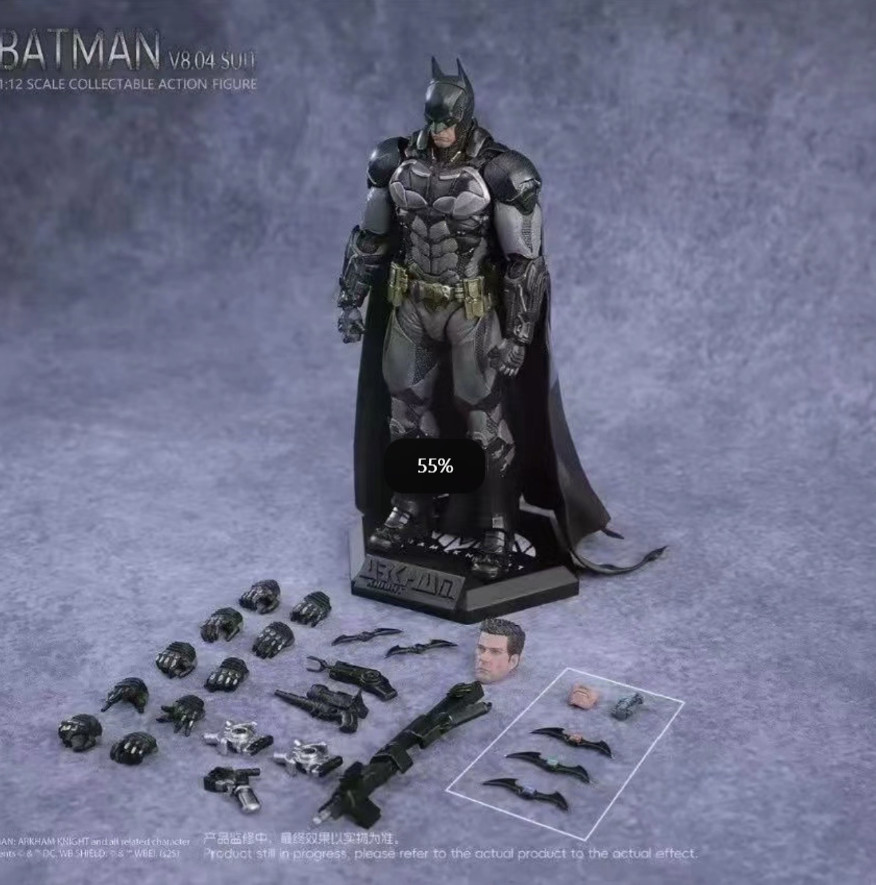 LPZZ DC Batman Arkham Knight V8.04 Batman 1/12 Copmlete Action Figure In Stock