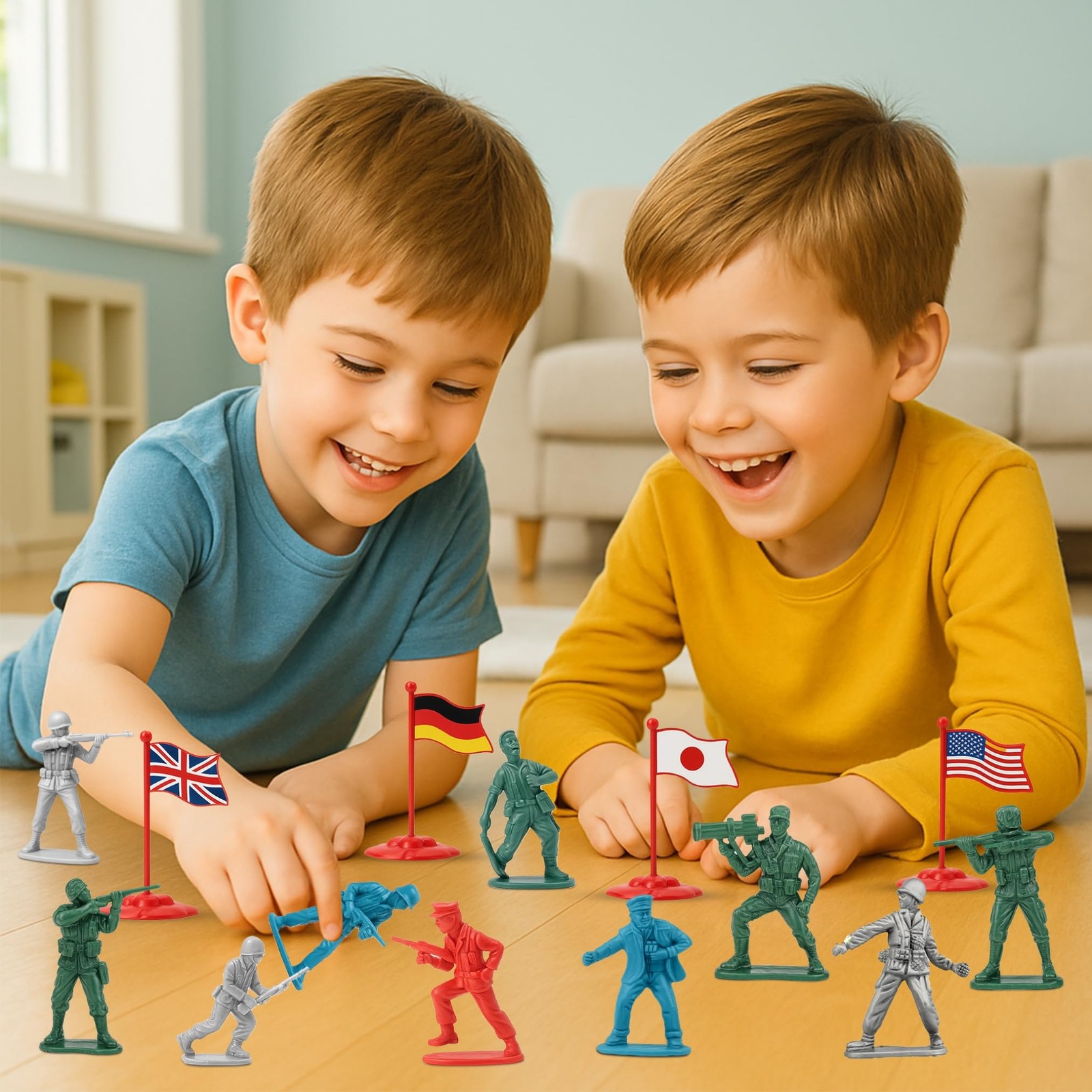 Liberty Imports Army Men Toy Soldiers Playset Bucket – WWII Action Figures w…