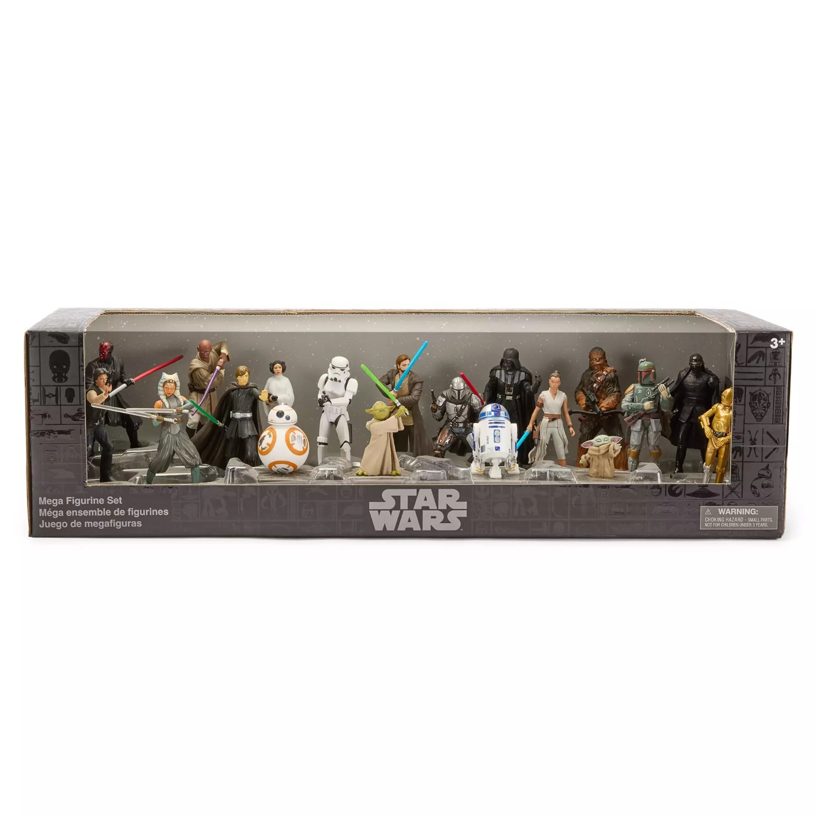 Disney Star Wars 19-Piece PVC Mega Figurine Play Set, Force be with you – NEW**