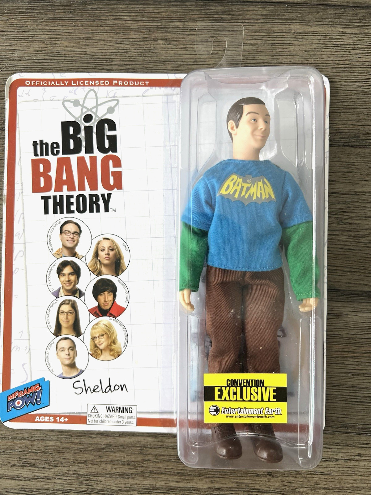The Big Bang Theory Sheldon Convention Exclusive 8″ Figure New Sealed 2013