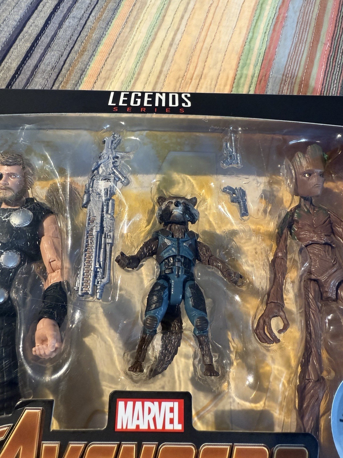 Marvel Legends Infinity War 3 Pack Thor, Rocket, & Groot Toys R Us Exclusive