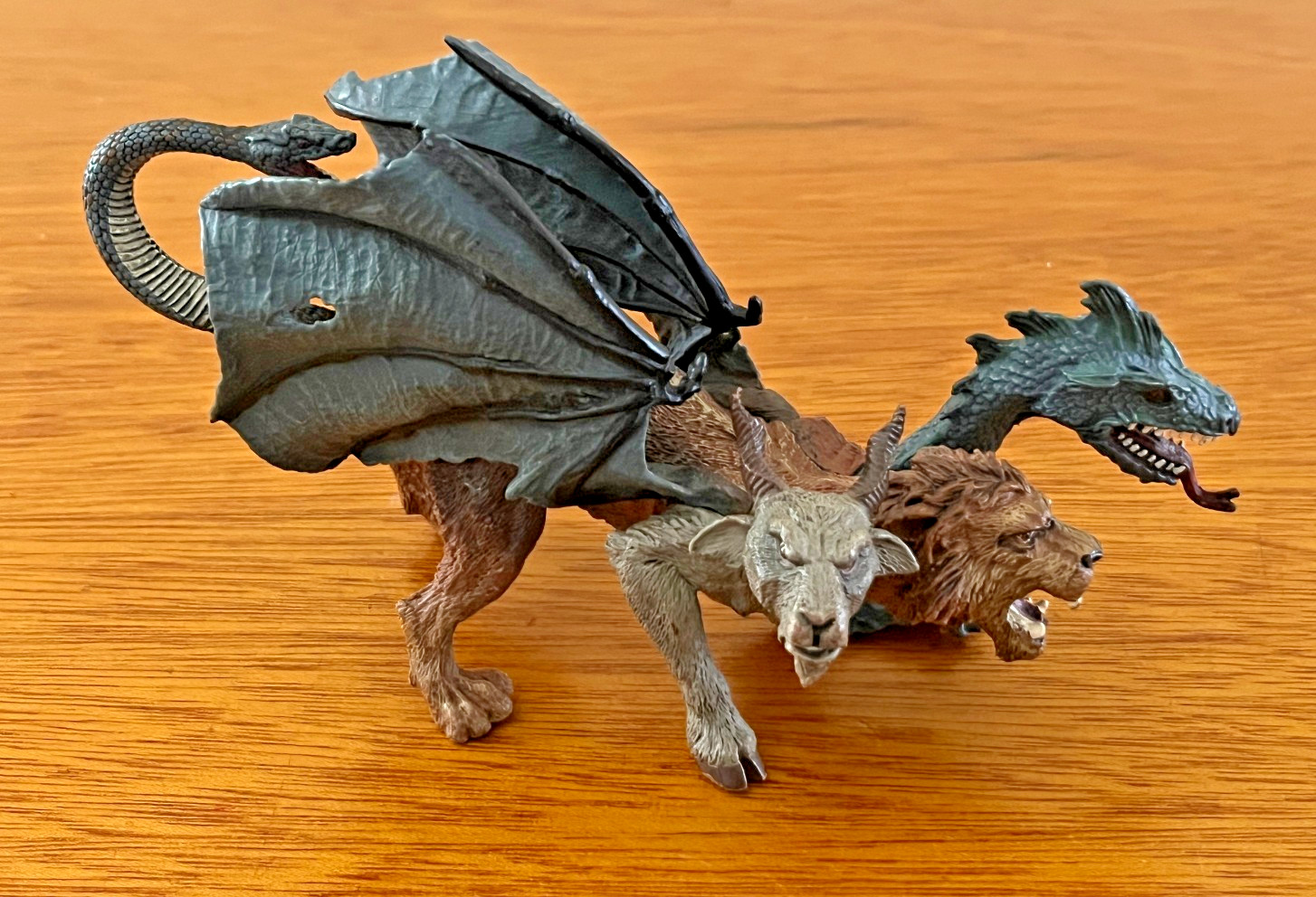 2008 SAFARI LTD DRAGON LION GOAT SNAKE CHIMERA MYTHICAL ACTION FIGURE
