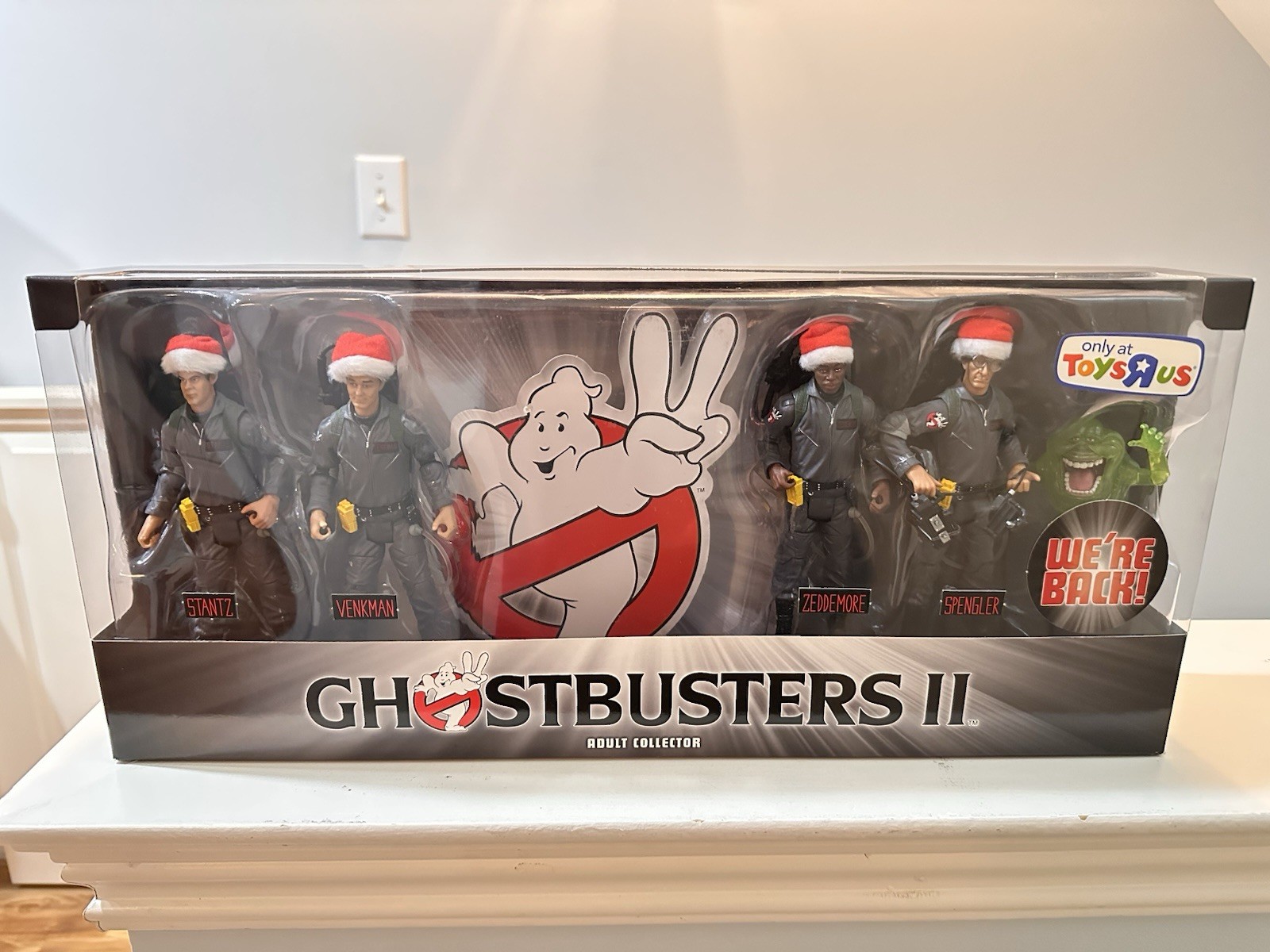 Ghostbusters 2 Toys R Us Figure Box Set 2010 MATTY Adult Collector Christmas Hat
