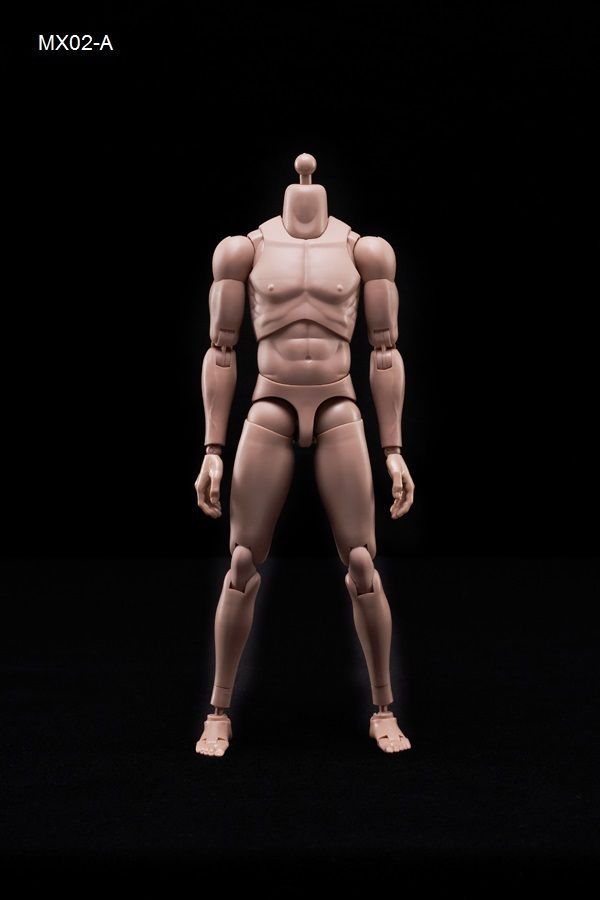 Movable1/6 Scale MX02-A Europe Skin Men’s Body Fit for 12″ Male Figure Model Toy