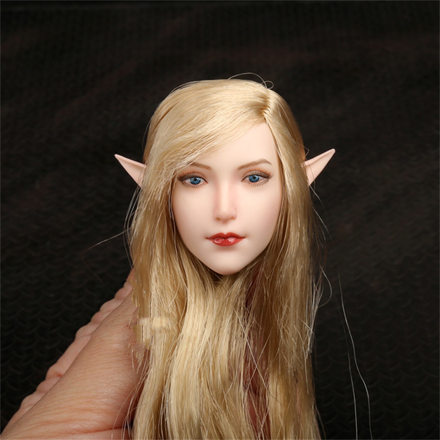 SET043 Elf Girl Head Model 1/6 Scale Suntan Skin DIY 12” Female Action Figure