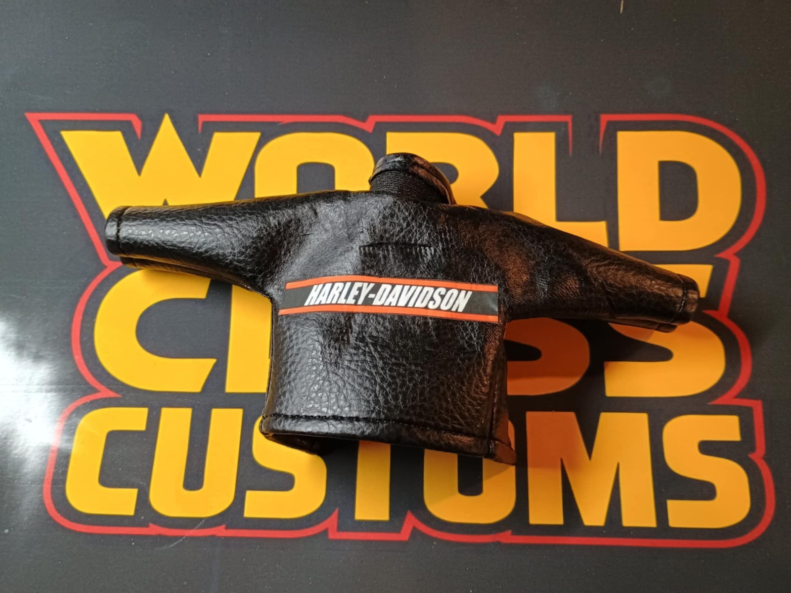 Custom Goldberg Harley Davidson Leather Jacket for 6–7” Wrestling Action Figures