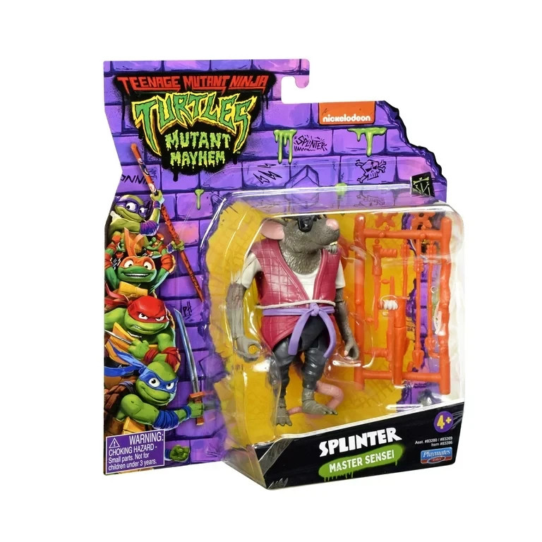 Teenage Mutant Ninja Turtles Mutant Mayhem TMNT Sensei SPLINTER 4″ Figure NEW